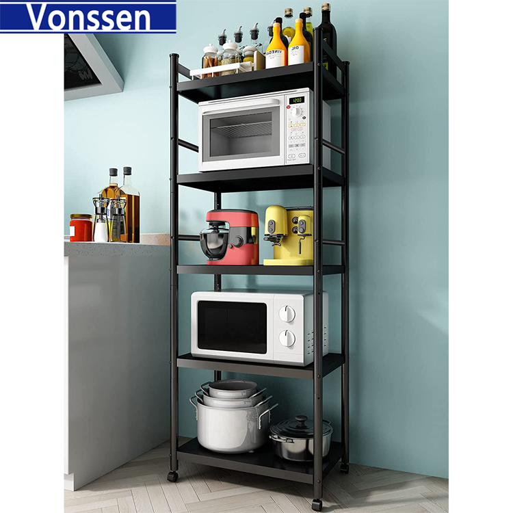 Vonssen 23.62'' Steel Standard Baker's Rack with Microwave Compatibility VS1031403005