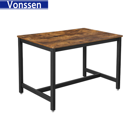 Vonssen 47 Inches Dining Room Table for 4 Industrial Style with Heavy Duty Metal Frame VS1010400047