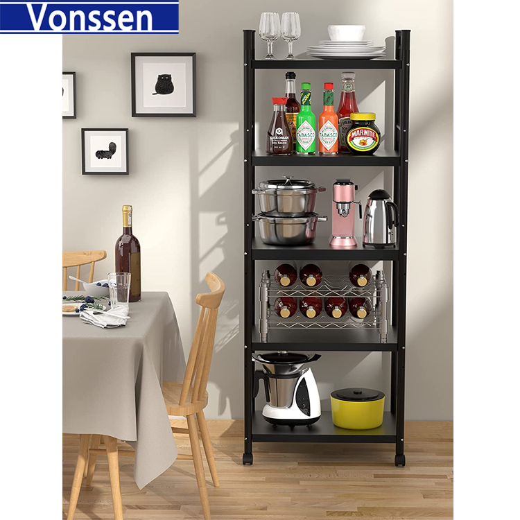 Vonssen 23.62'' Steel Standard Baker's Rack with Microwave Compatibility VS1031403005