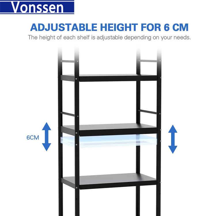 Vonssen 23.62'' Steel Standard Baker's Rack with Microwave Compatibility VS1031403005