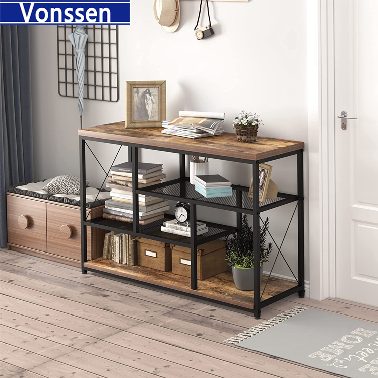 Vonssen Sofa Table Console Tables for Entryway Living Room 55”Entry Way Home Table Couch Table Behind Sofa Hallway Table for Entryway Rustic Brown VS1010400089