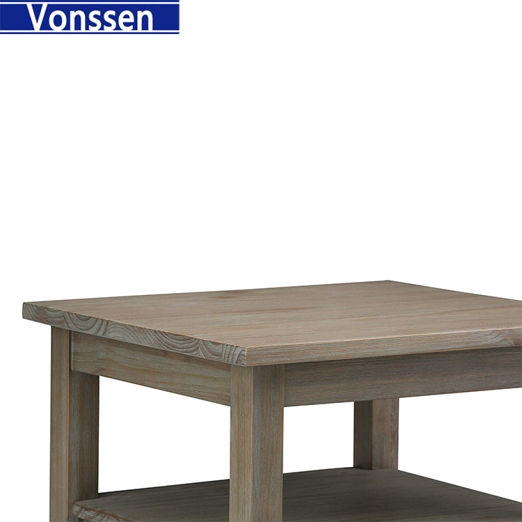 Vonssen Designs End Table in Farmhouse Gray SI-30139