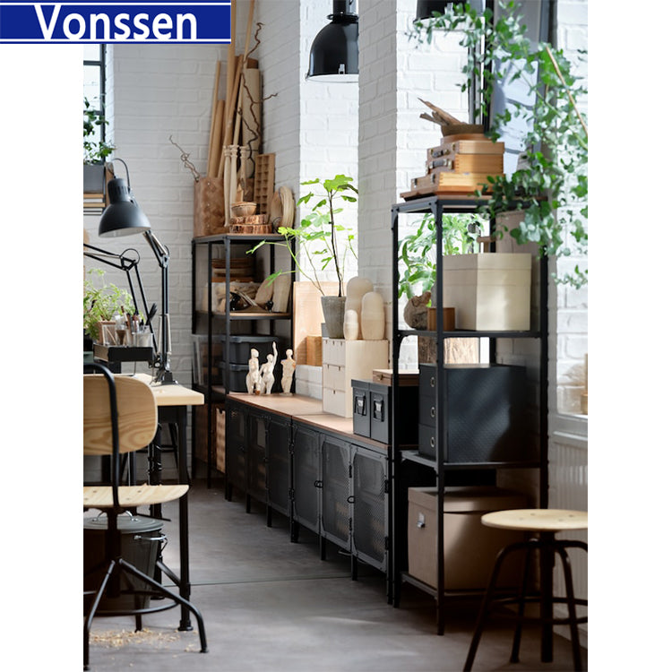 Vonssen Furniture & Home Living, Furniture, Shelves, Cabinets &Racks on Carousell Black SI-30188