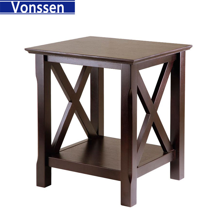 Vonssen End Table Living Room Set of 2 - Small Side Table for Small Spaces Bedroom Side Table Night Stand SI-70005