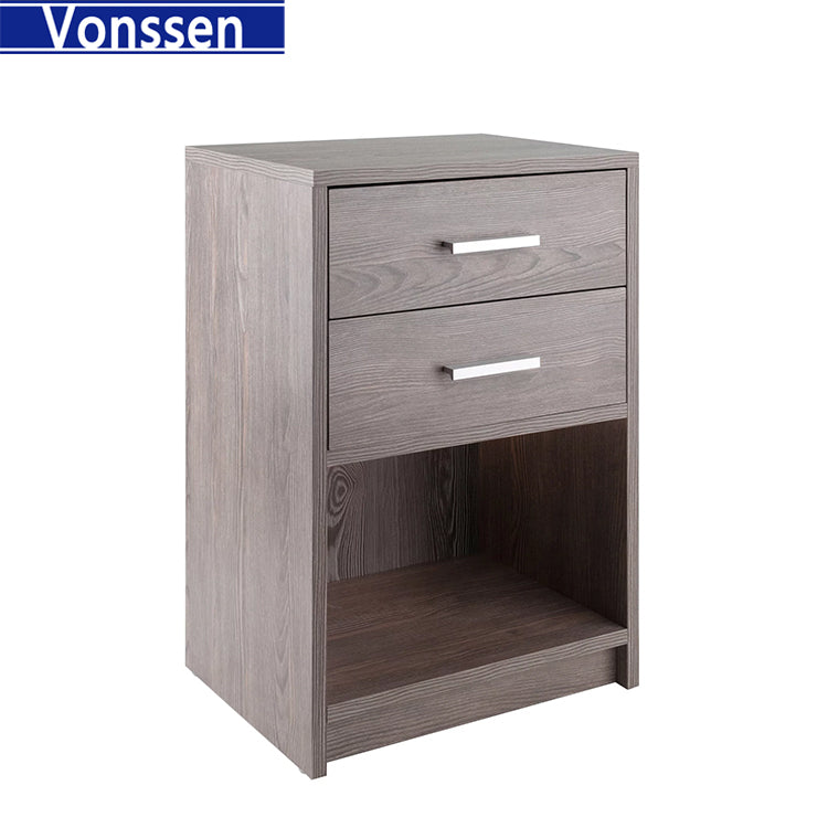 Vonssen Wood Molina 2-Drawer Nightstand SI-10172