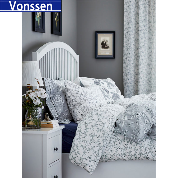 Vonssen Furniture Set-Bedside Cabinet White 40x35x61.5 cm Solid Wood Pine SI-20137