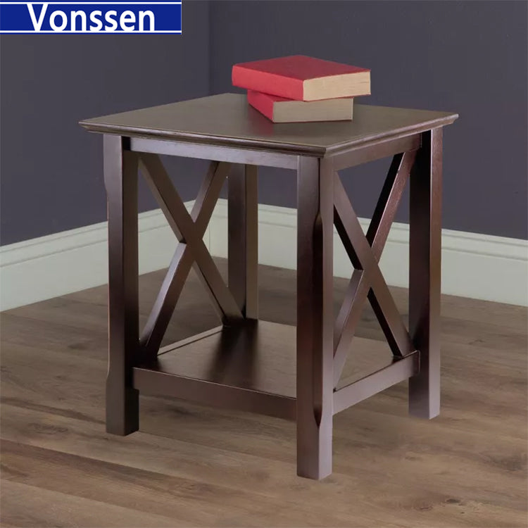 Vonssen End Table Living Room Set of 2 - Small Side Table for Small Spaces Bedroom Side Table Night Stand SI-70005