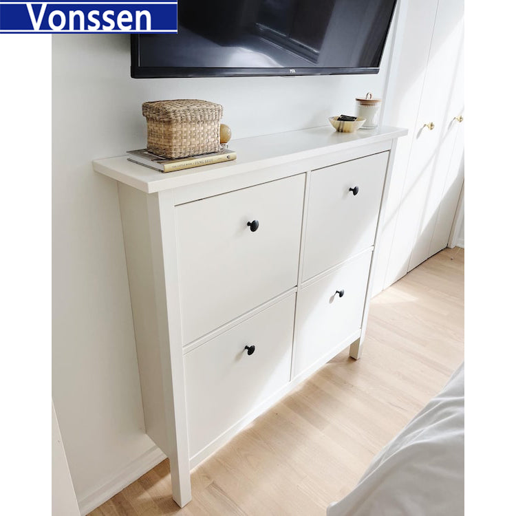 Vonssen Fashion Home Shoe Cabinet Solid Wood His Doumen Hall Cabinet Simplified Mail Delivery SI-20113