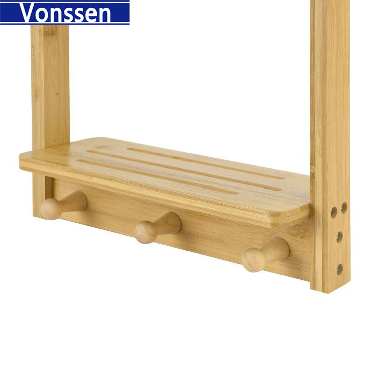 Vonssen bathroom shelf hanging shelf kitchen wall shower shelf bamboo VS1041200078