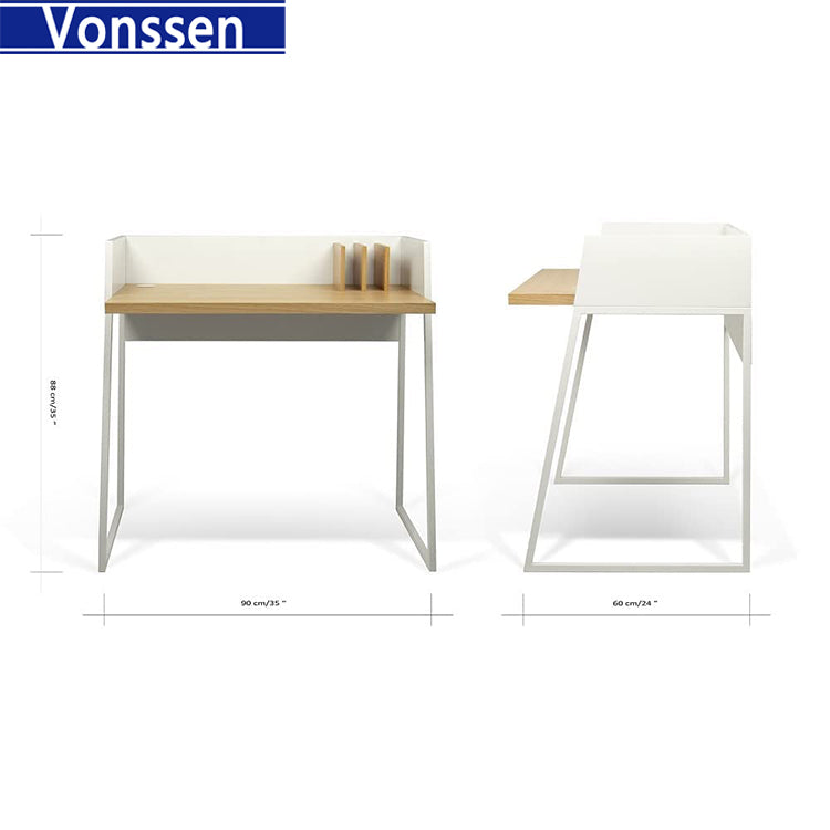 Computer Desk Small Home Working Study Table Modern Simple Style PC Laptop Desk Workstation Student Study Desk Stable Carbon Steel Frame Home Office Desk 1217