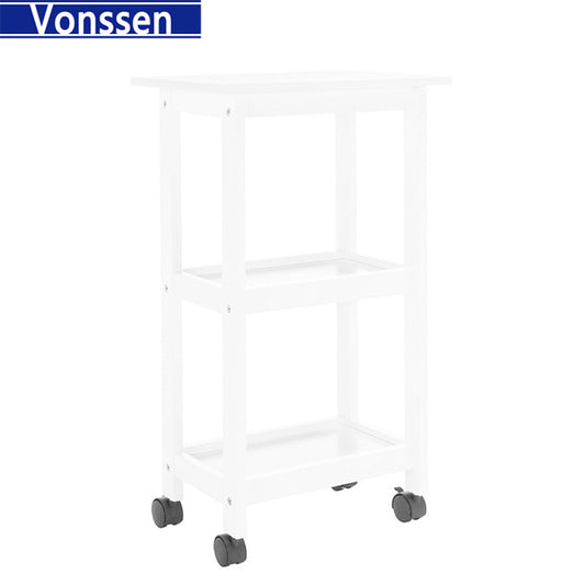 Vonssen Multifunctional Beauty Cart Salon Roller Trolley Cart Stand Beauty Instrument Tray Rolling Cart with Wheel Cart Instrument Mobile Rack for Beauty SI-20190