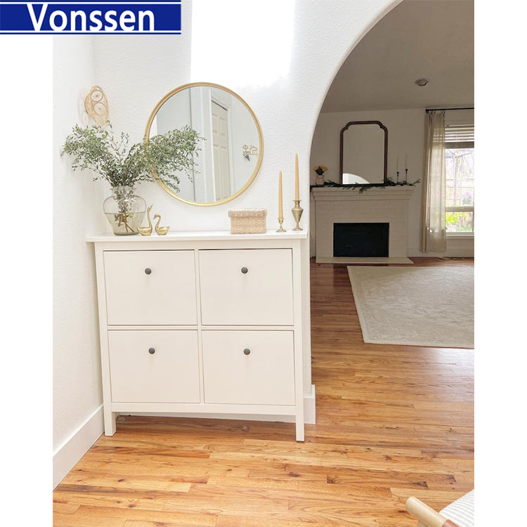 Vonssen Fashion Home Shoe Cabinet Solid Wood His Doumen Hall Cabinet Simplified Mail Delivery SI-20113