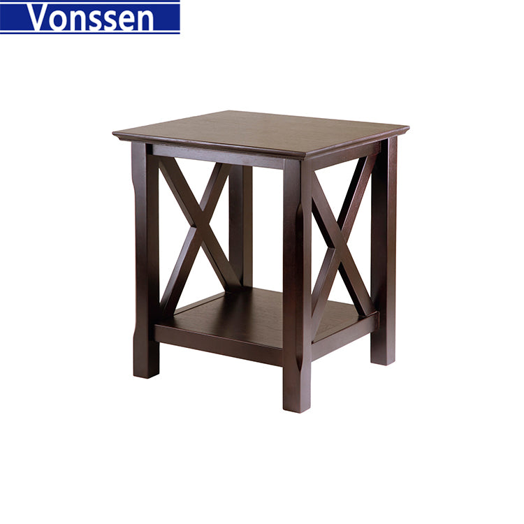 Vonssen End Table Living Room Set of 2 - Small Side Table for Small Spaces Bedroom Side Table Night Stand SI-70005