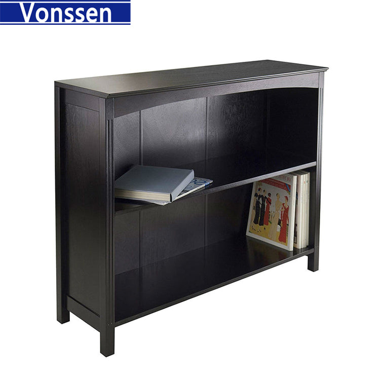 Vonssen 3 Tier Bookcase Shelf with 2 Large Storage Baskets SI-50005-2