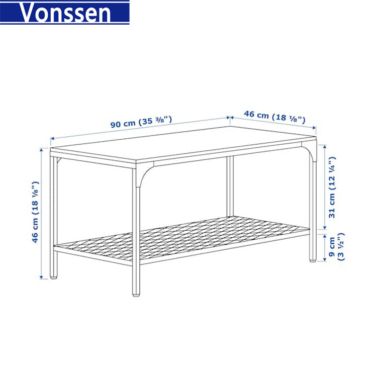 Vonssen Coffee Table Rustic Brown SI-30186