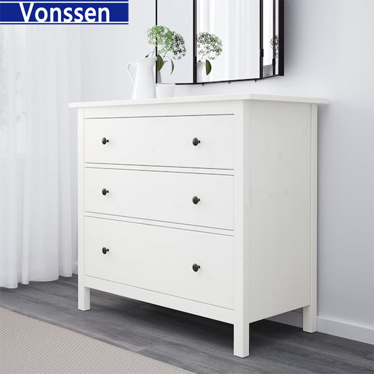 Vonssen White drawer brand new free delivery Chest of 3 drawers White SI-20344