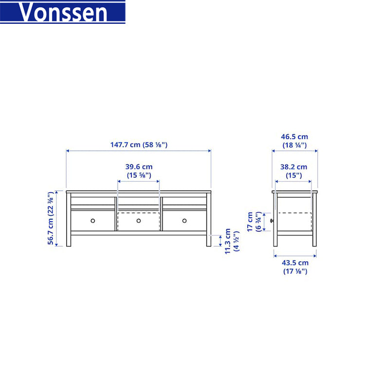 Vonssen Package installation of Nordic minimalist TV cabinet audio-visual cabinet floor cabinet SI-20136