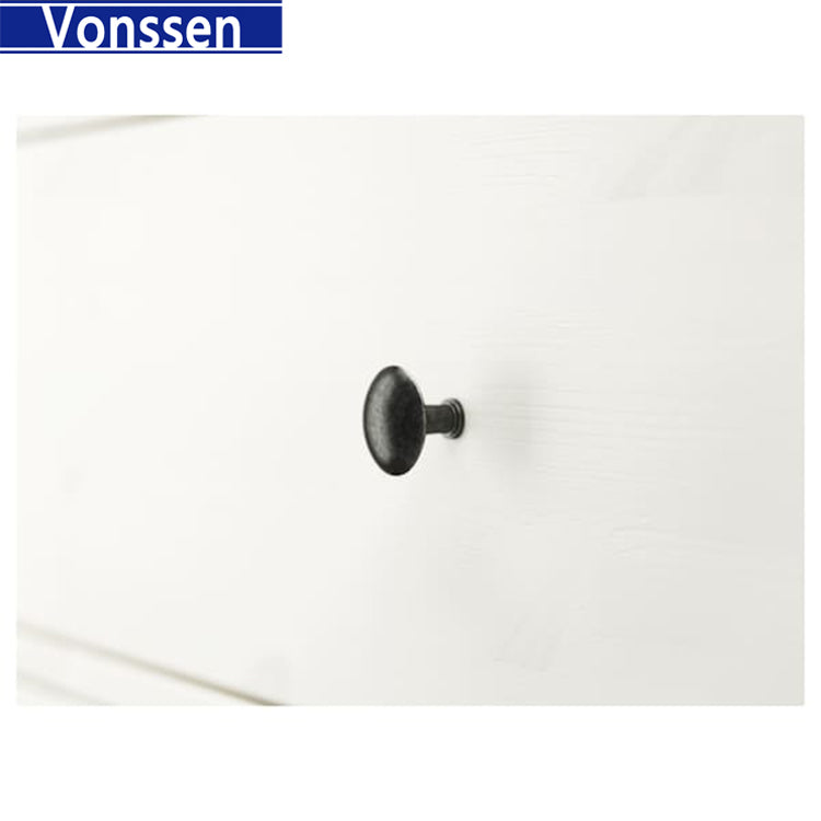 Vonssen White Dresser Modern Dresser for Bedroom 7 Drawer Double Dresser with Wide Drawer and Metal Handles Wood Dressers Chests of Drawers for Hallway Entryway SI-20345