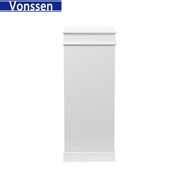 Vonssen White and Natural Wood Wine Cabinet SI-20124