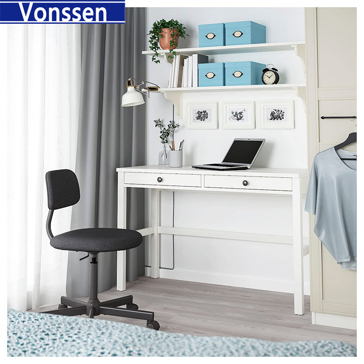 Vonssen Desk with 2 Drawers White Stain Size 47 1/4x18 1/2" SI-20346