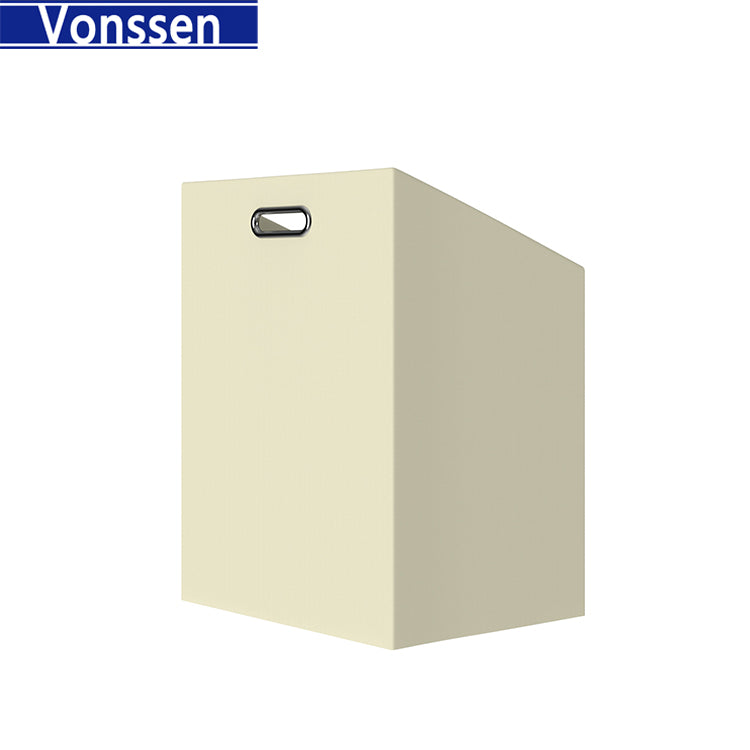 Vonssen Natural Tilt-Out Bamboo Laundry Hamper with 2-tier Shelf VS1040300005