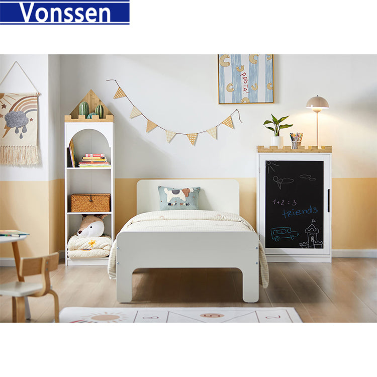 Vonssen Design Children Kids Bookcase Book Shelf Toy Shelf Children’s Room Storage Display Shelf Rack Organizer SI-80151