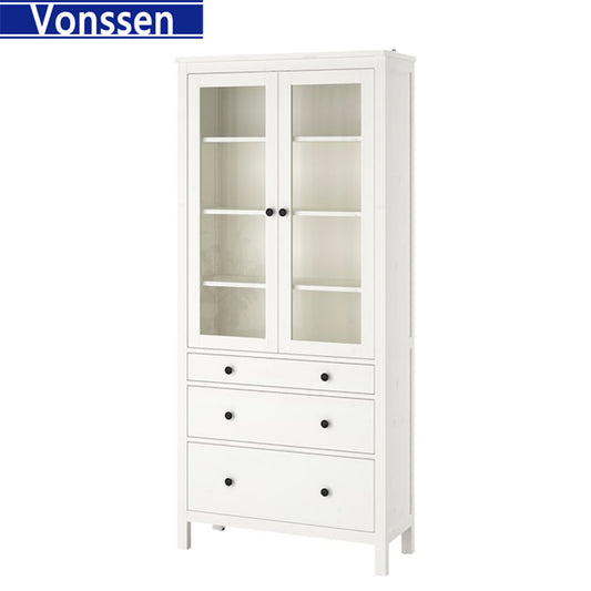 Vonssen  Glass-door cabinet with 3 drawers SI-20135