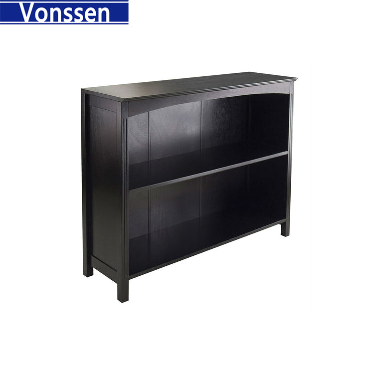 Vonssen 3 Tier Bookcase Shelf with 2 Large Storage Baskets SI-50005-2