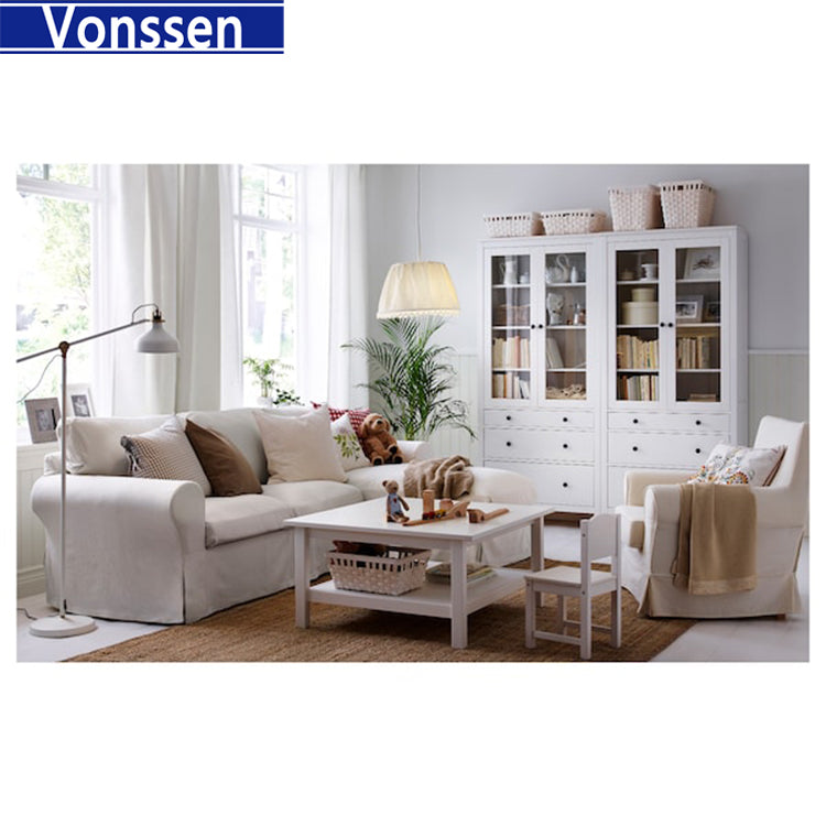 Vonssen  Glass-door cabinet with 3 drawers SI-20135