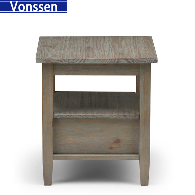 Vonssen Designs End Table in Farmhouse Gray SI-30139