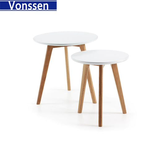 End Tables Solid Wood Round Side Table End Tables Side Table Small Side Table Coffee Table Solid Wood Bedside Small Tea Table Mini Small tablesmall Round Table Coffee Table 9363