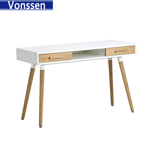 Modern Solid Wood Computer Desk Home Office Writing Desk Study Table with Drawers 9612