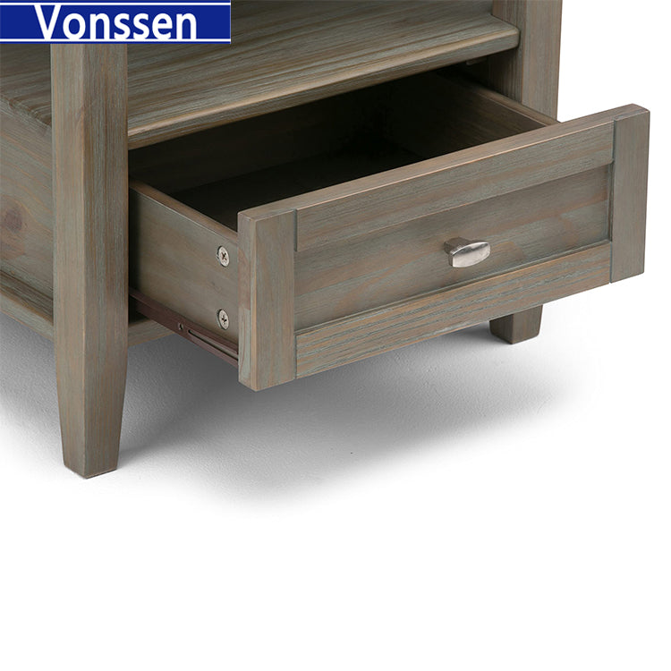 Vonssen Designs End Table in Farmhouse Gray SI-30139